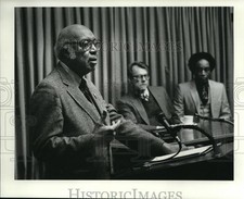 1986 Press Photo Reverends Donald Jacobs and Dewey Fagerburg are speakers