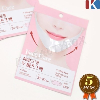 Hydrogel V Mask Pack 7g x 5 Stück Kollagen Maske Face-line Firming Lifting K-...