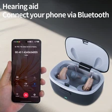 Bluetooth Audio Rechargeable Hearing Aids For Seniors Adults With App Control