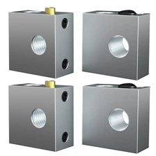 4pcs 3d Printer Heating Block 3d Printer Heater Block (Silver)