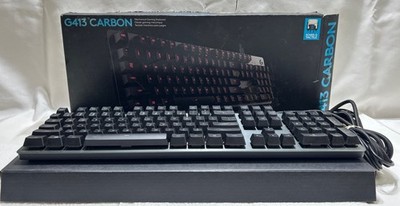 Logitech G413 Backlit Mechanical Gaming Keyboard with USB Passthrough   Carbon