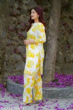 Readymad Cotton Kurta/kurti and Pant Set for Women's Party Festive Outfit Gift