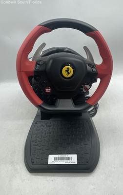Thrustmaster Ferrari 458 Spider Black Red Racing Wheel And Pedals Not Tested