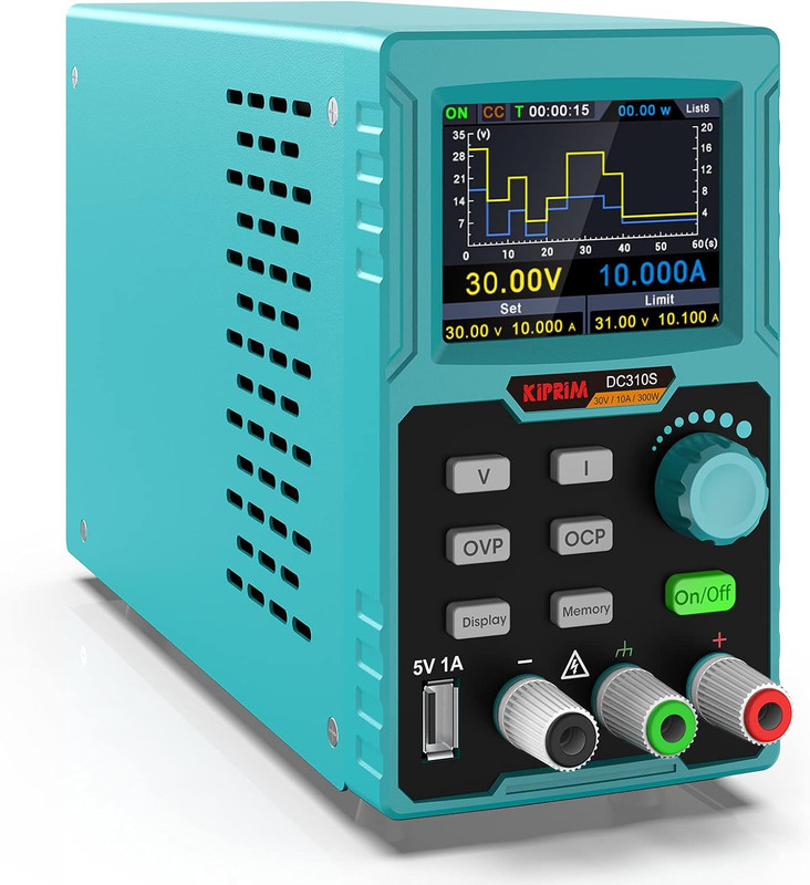 Pro Adjustable DC Power Supply 30V 10A Programmable Bench Lab Variable Voltage