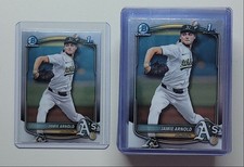 [34] JAMIE ARNOLD 2025 BOWMAN CHROME DRAFT 1ST BASEBALL ATHLETICS Q6320