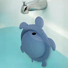 Bath Overflow Drain Cover Blue Tub Overflow Stopper Fits Bathtub Drains, Preve