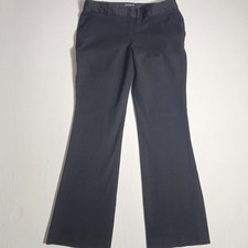 Express Columnist Dress Pants Womens 6R Black Stretch Slash Pockets Straight Leg