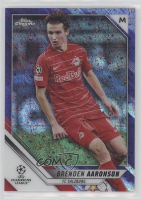 2021-22 Topps Chrome UEFA Champions League 94/250 Brenden Aaronson #97 0l6a