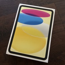 Apple iPad 10th Generation 64GB, Wi-Fi, 10.9in - Yellow  EMPTY BOX ONLY 