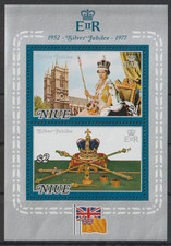 == Niue. Bloc-feuillet ★★ Jubilé d'argent d'Élisabeth II — 1977 ==