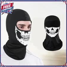 Ghost Skull Motorcycle Balaclava Hood Full Face Mask CS Halloween Costume Cover