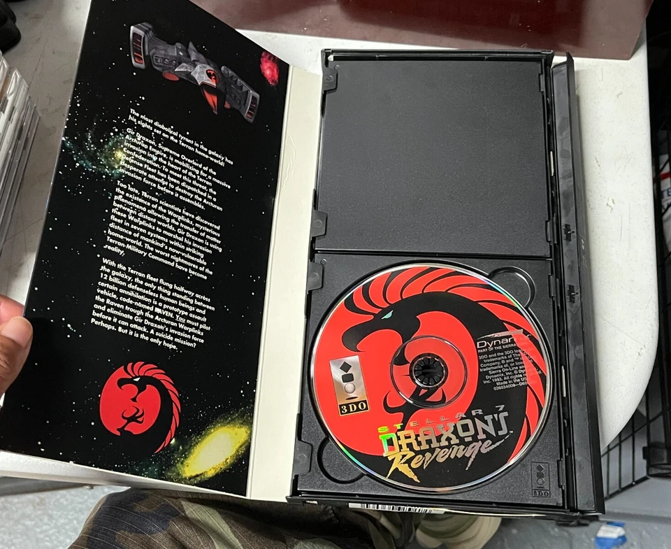 1994 Stellar 7 Draxon's Revenge Long Box Panasonic 3DO - Authentic - Untested - Image 4 of 4
