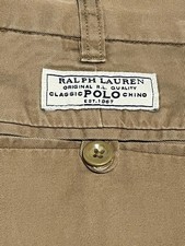 Polo Ralph Lauren Chino Shorts Boys Classic Preppy Size 18 Tan Khaki