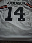 Ken  Anderson Cincinnati Bengals White Signed Football Jersey Original