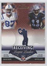 2007 Playoff Prestige League Leaders Reggie Wayne Roy Williams #LL-12 0q0m