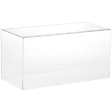 Plymor Clear Acrylic Display Case with No Base, 12" W x 6" D x 6" H