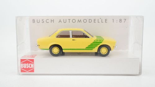 Busch H0 42108 Opel Kadett C "Swinger" amarillo cítrico | Zustand: Gebraucht