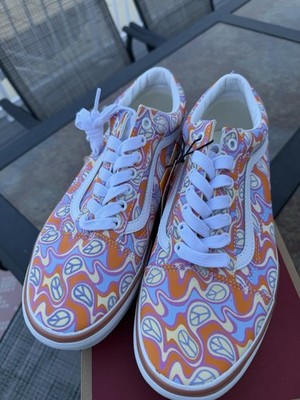 Vans Old Skool Stacked Womens Size 10 - Uv Ink Peace Platform Purple