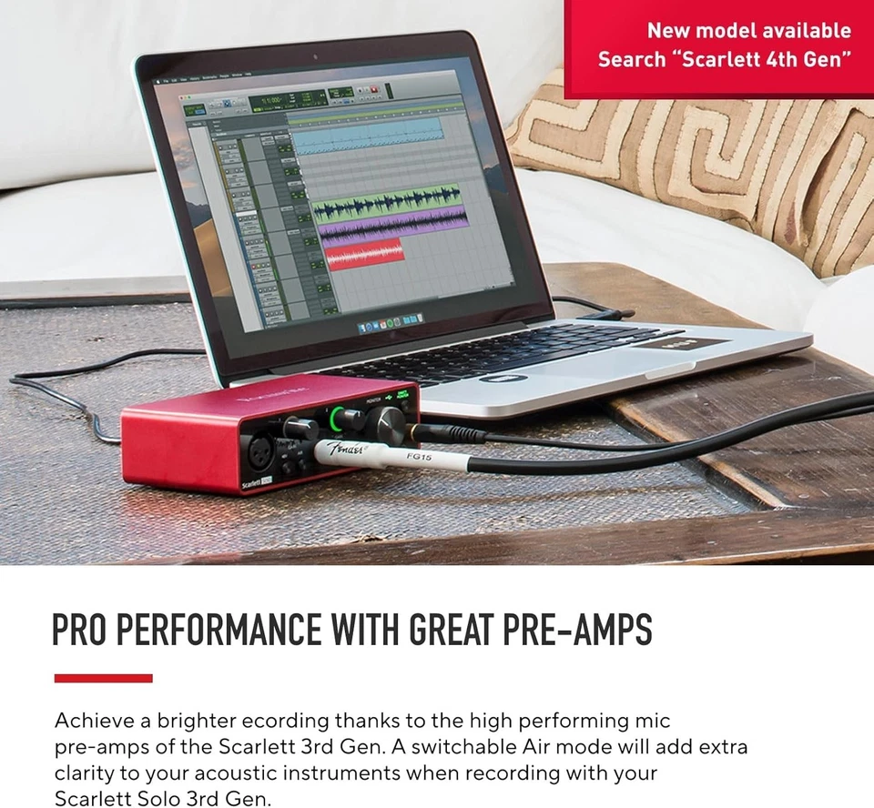 Solo 3rd Gen Audio Interface - All-in-One Recording Bundle - Image 4 of 4