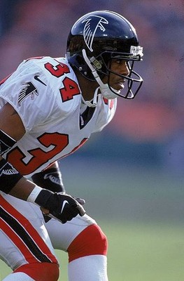 Ray Buchanan Atlanta Falcons looks on from the field at the game v- Old Photo