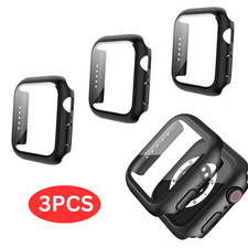 3pcs Screen Protector  Case for Apple Watch Series 10/9/8/7/6/5/4 40mm-49mm 