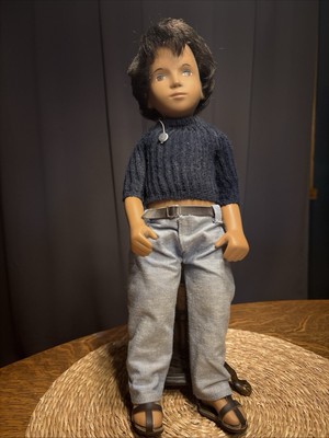 Vintage 16'' Sasha Doll 301 Gregor Dark Denims,Sweater, Belt, shoes, wrist tag 