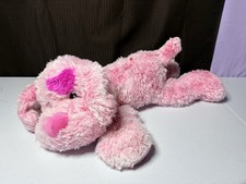 Puppy Floppy Love Pink Dog Plush Stuffed Animal Pink Nose Classic Toy Co 2007