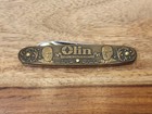 1992 WINCHESTER 2 BLD/BRASS "OLIN 100th ANNIVERSARY" EQUAL END POCKET KNIFE- MIB — photo 6