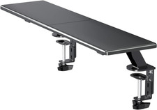 32-Inch Dual Monitor Desk Mount Riser Shelf for Laptops and Printers