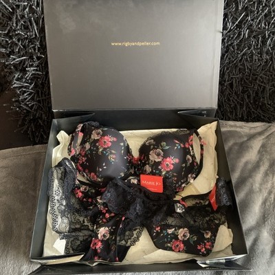 Rigby and Peller exquisite black Lace Lingerie Set  Large Bnwt