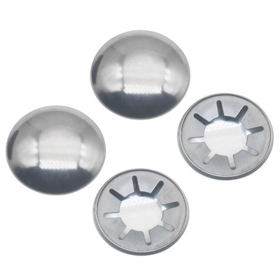 #ad 4 Pcs Push On Pushnut Caps Spring Steel Pushnut Permanent Washer Caps Fits 5 ... $8.87