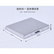 Stainless Steel Slim Cigarette Case 9 Stick Portable Flip Top Box For Men Women