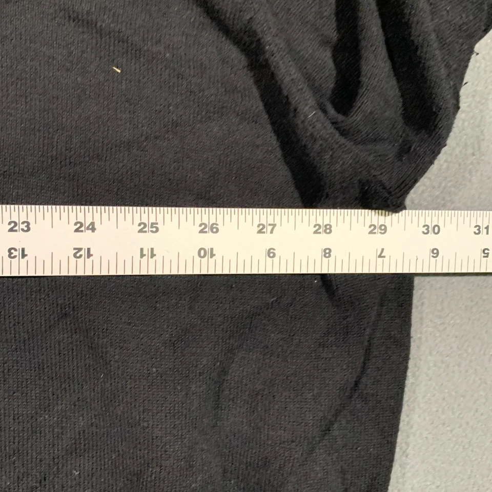 Suéter Roundtree & Yorke Para Hombres 4XB Negro 1/4 Cremallera Manga Larga Mezcla de Algodón Foto 4 de 4