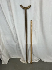 antique crutch old medical  hand made Civil War Era shaped early 48 in 19th c