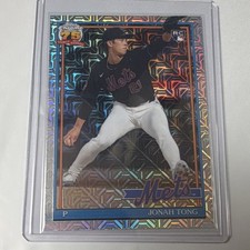 Topps 2026 Series 1 Jonah Tong RC Mets 1991 Chrome Silver Pack Mojo #91C-34