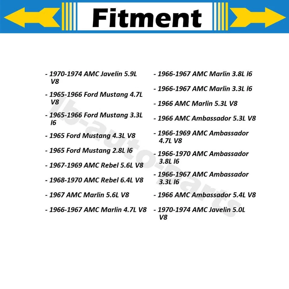 Manguera de freno delantera Dorman 2 piezas para AMC American 1967-1968 5,6 L Foto 2 de 4