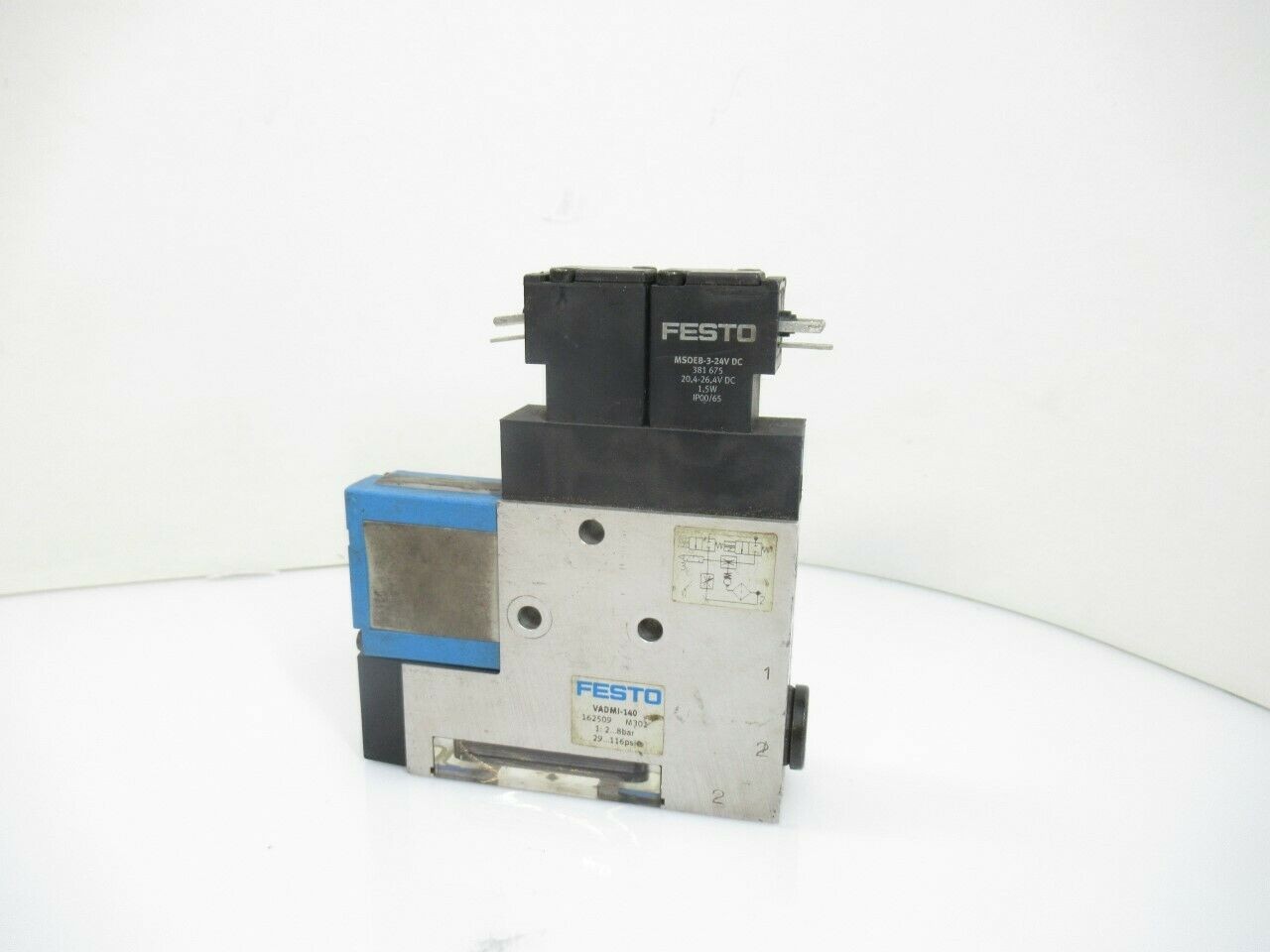 Festo VADMI-140-LS-P - VADMI140LSP 162509-M302 W/MSOEB-3-24V Vacuum Generator