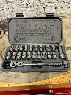 Blue Point Pass Thru Socket Set 22peace 3/8s Drive