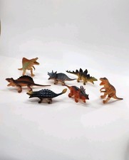 LOT Of 7 PLASTIC DINOSAURS Learning Toys From 2009