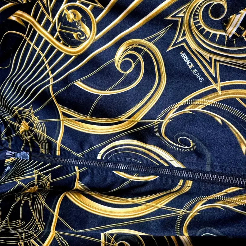 Versace Baroque Pattern Bomber Jacket Men Size 52… - image 3