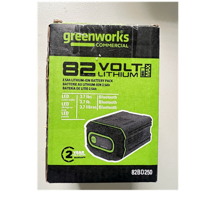Greenworks Commercial 82V 2.5Ah Li-Ion Battery Pack Black 82BD250