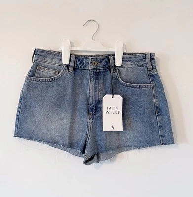 Jack Wills Ladies “Finchley” High-Quality Denim Shorts – UK Size 12 - BNWT - Image 1 of 4