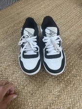 Reebok Court Drift Youth Boy's Casual Sneakers Size 5k Black/White Lace up Shoes