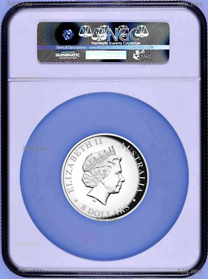 2018 P Australia HIGH RELIEF 5oz Silver Kookaburra $8 Coin NGC