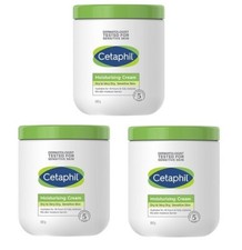 3 x Cetaphil Moisturising Cream 550g Dry Sensitive Skin, Fragrance Free