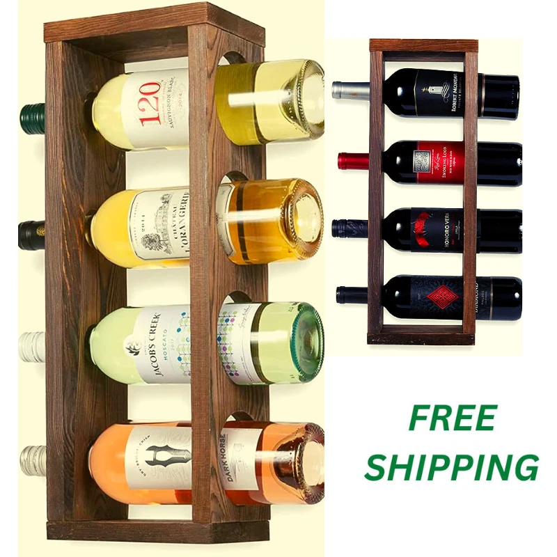 Vertical wine online rack wall mount