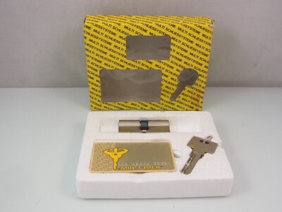 Mul-T-Lock Zylinder Dept. mit Karte Gold Profilzylinder Zylinderschloss 30/30 mm