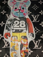 Custom Bearbrick 28th Anniversary Camo Rug