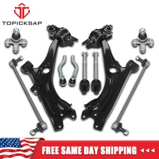 Front Lower Control Arms Sway Bars Tie Rod Ends Kit for 2016 - 2019 Honda Civic