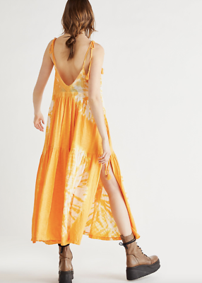 knee length dresses for ladies Tie Dye Maxi Turquoise Blue / One Size main image 1